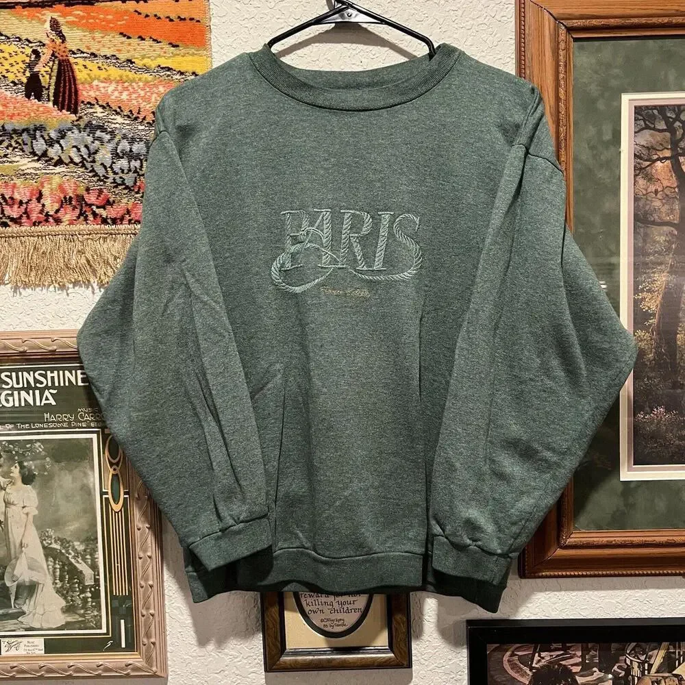 Vintage 80’s Paris France Sweater Size‎ Medium